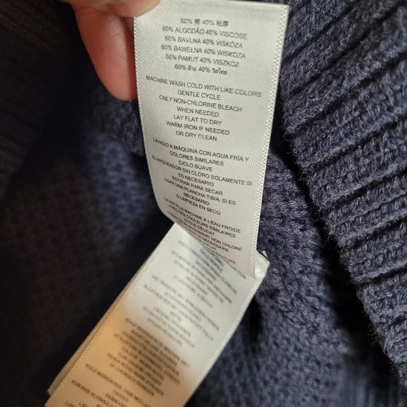 Michael Kors Grey Ribbed Cowl Neck Knit Sweater - Picture 10 of 11